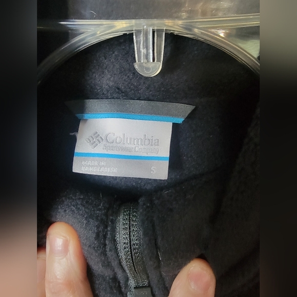 Men's Columbia Black and Gray Fleece Jacket - Picture 3 of 5